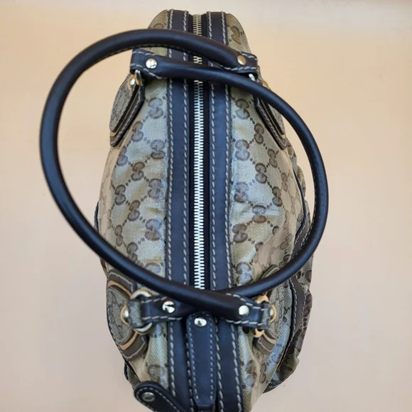 GUCCI GG Crystal Hand Bag Coated Canvas..Authentic..w/COA - Picture 7 of 17